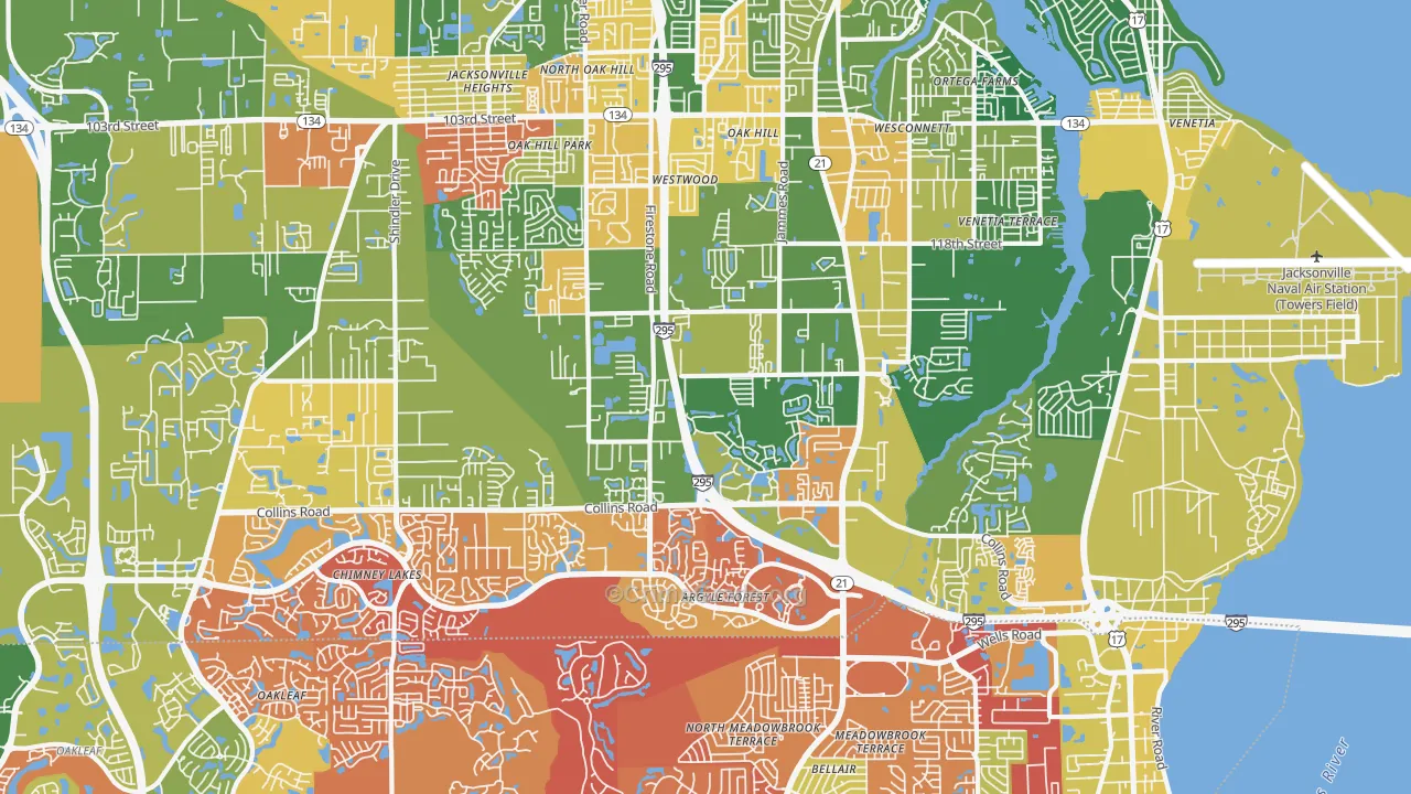 32244, FL Map of Drug-Related Crime Rates