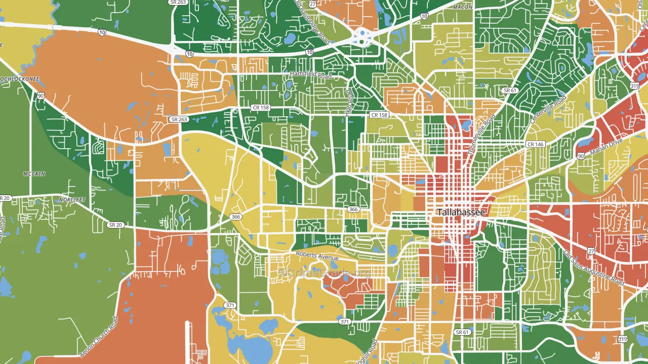 32304, FL Map of Drug-Related Crime Rates