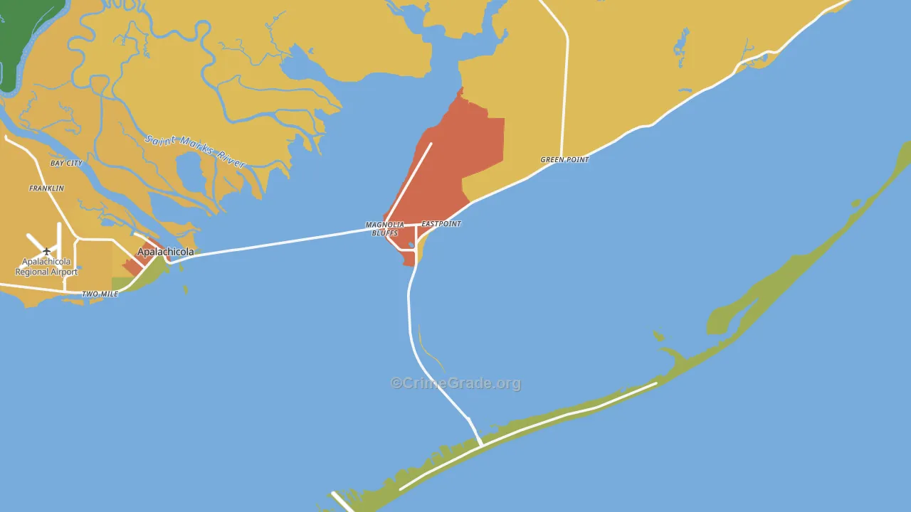 32328, FL Map of Drug-Related Crime Rates