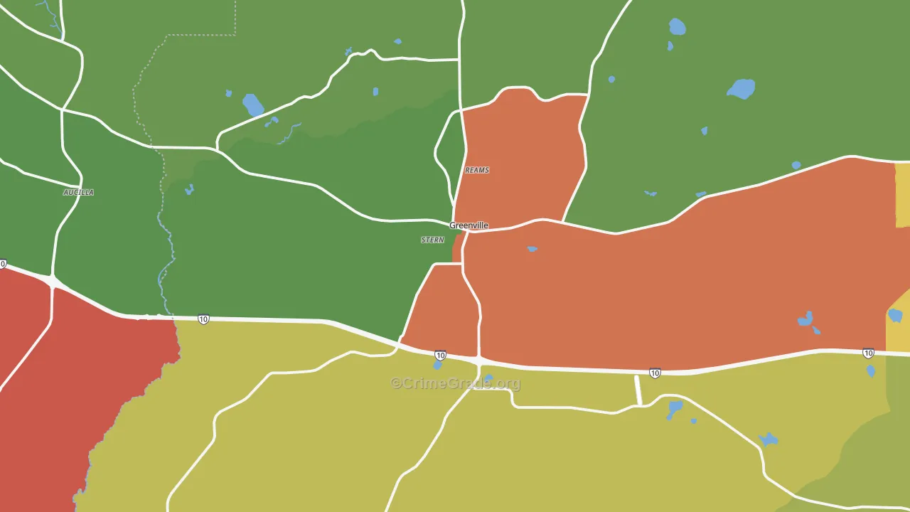 32331, FL Map of Drug-Related Crime Rates