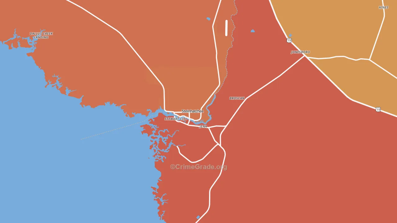 32359, FL Map of Drug-Related Crime Rates