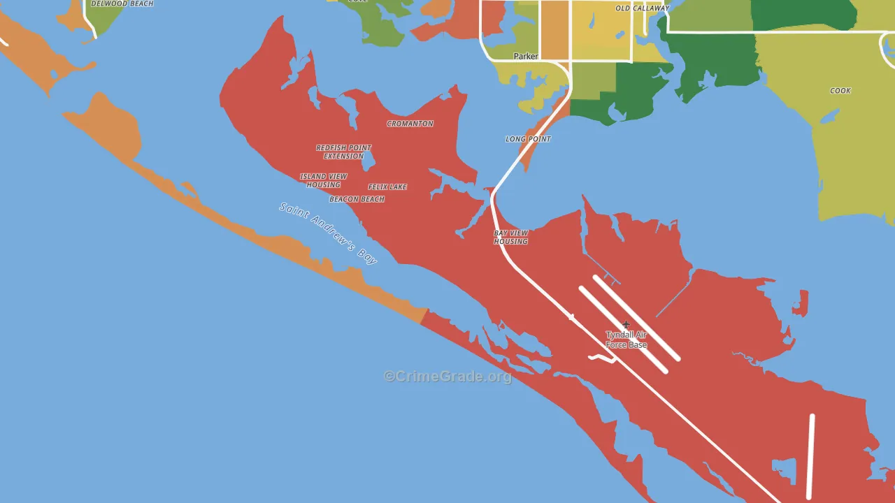 32403, FL Map of Drug-Related Crime Rates