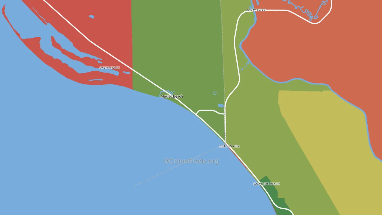 32410, FL Map of Drug-Related Crime Rates