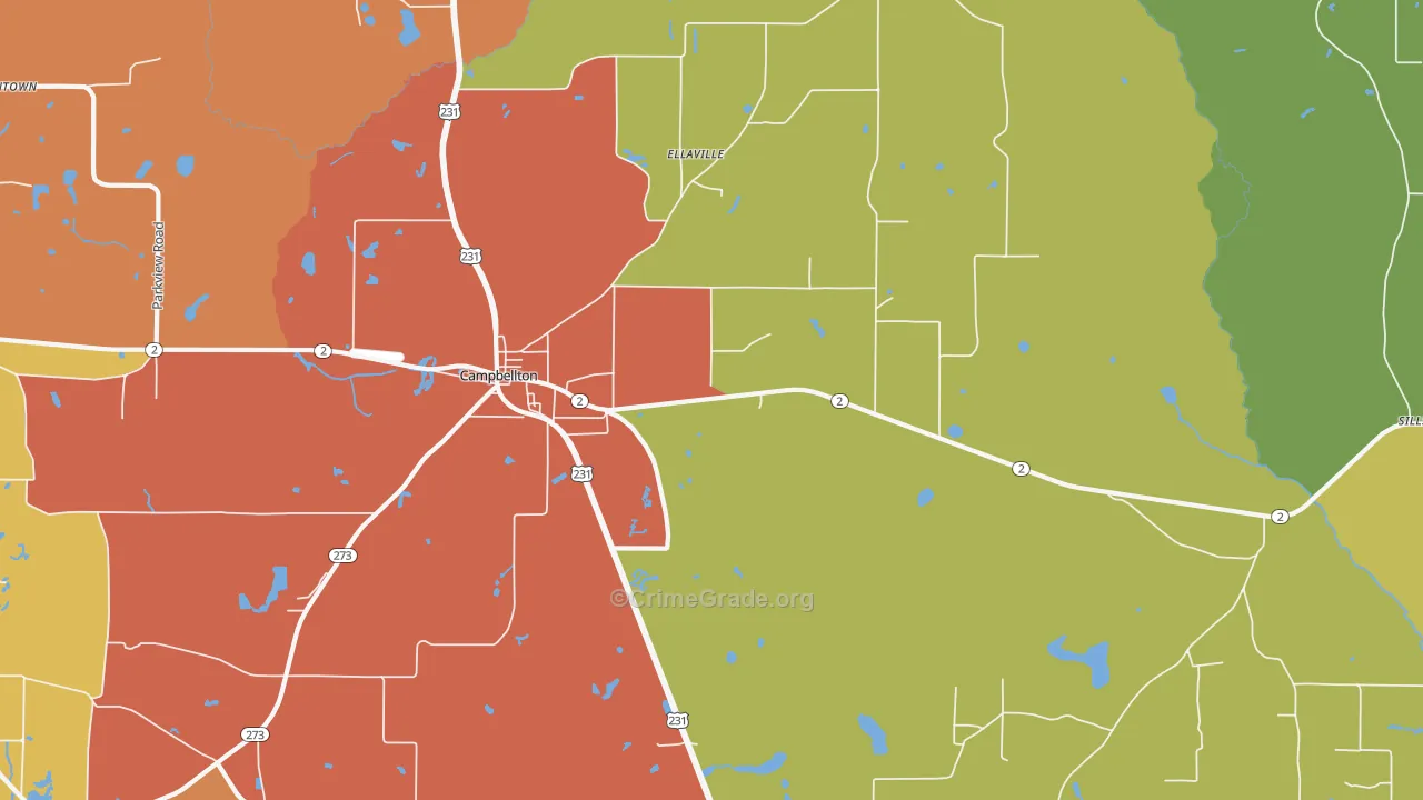 32426, FL Map of Drug-Related Crime Rates