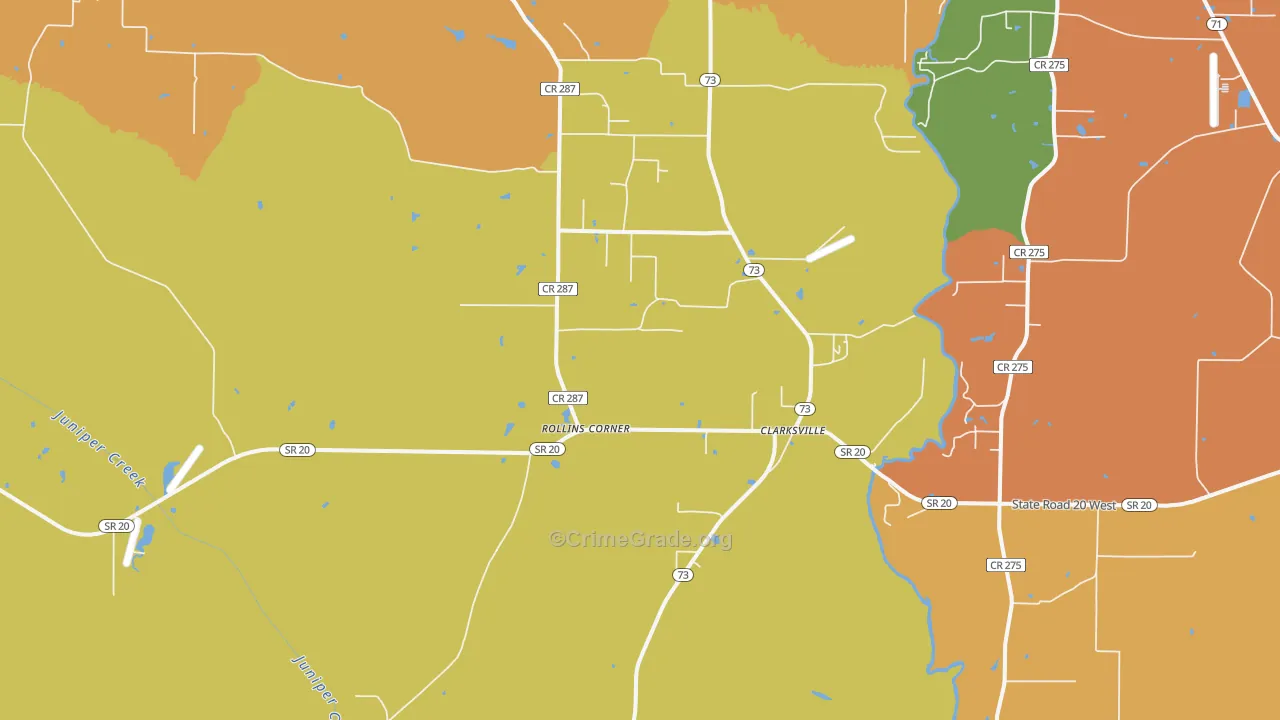32430, FL Map of Drug-Related Crime Rates
