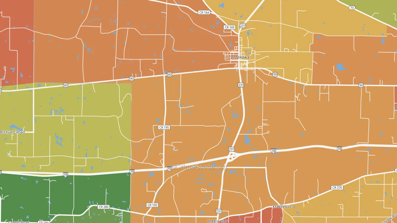 32431, FL Map of Drug-Related Crime Rates