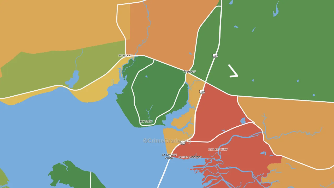 32439, FL Map of Drug-Related Crime Rates