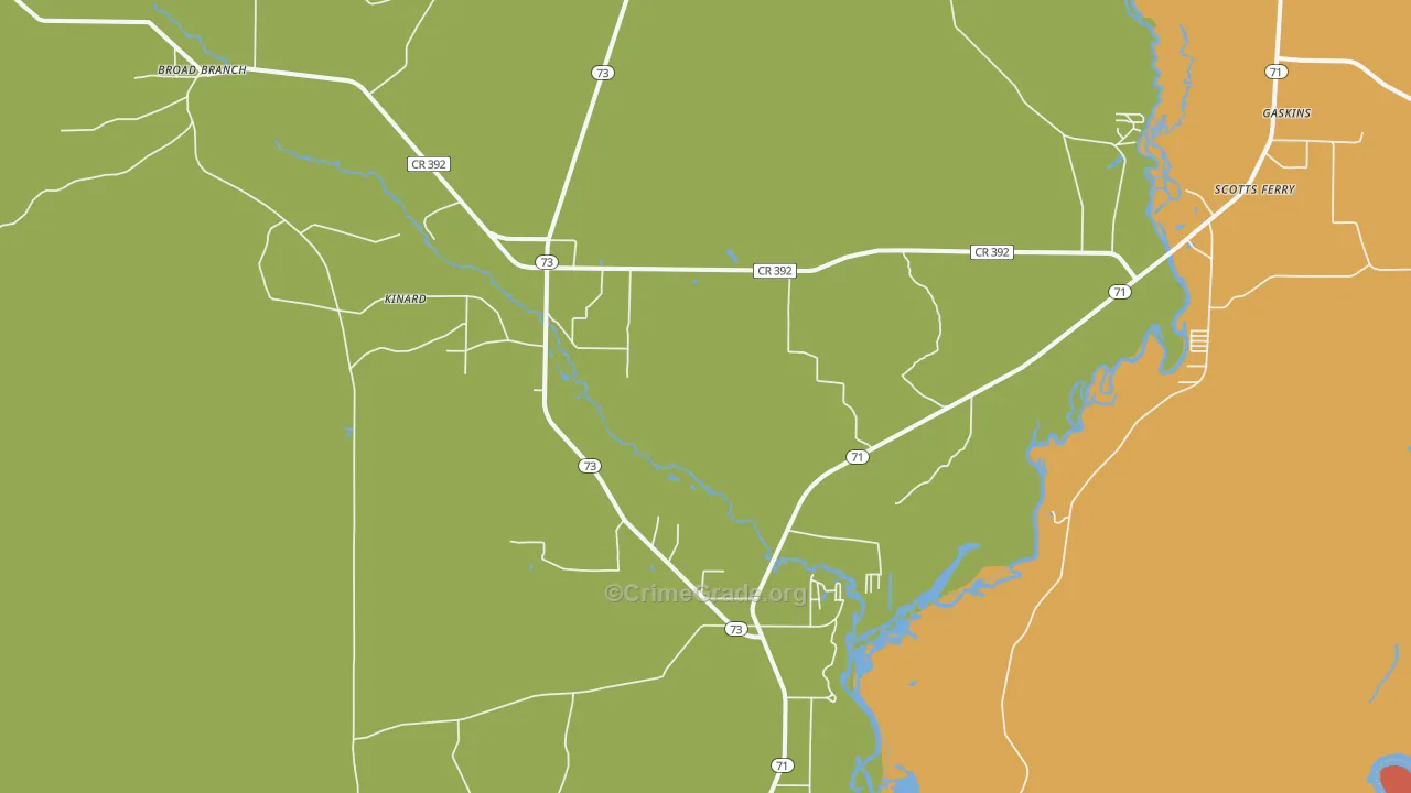 32449, FL Map of Drug-Related Crime Rates