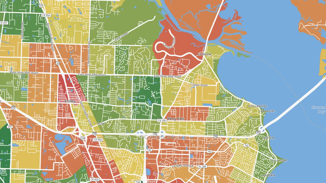 32514, FL Map of Drug-Related Crime Rates