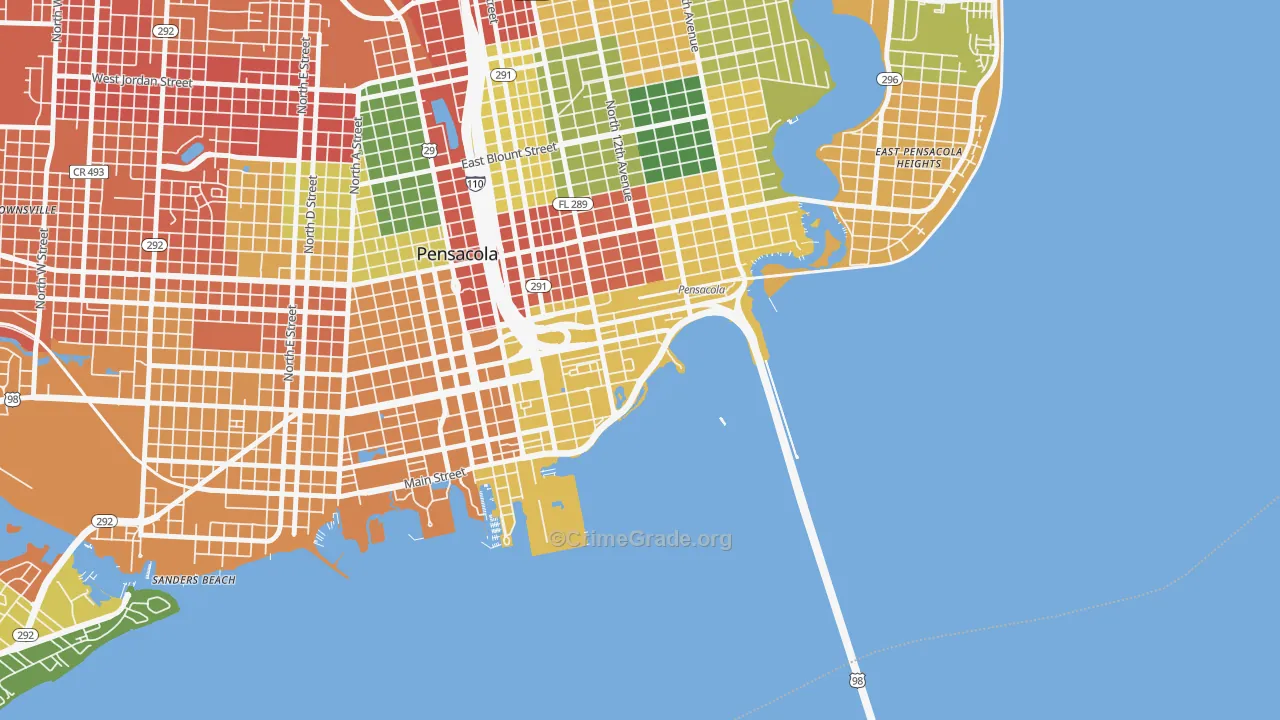 32520, FL Map of Drug-Related Crime Rates
