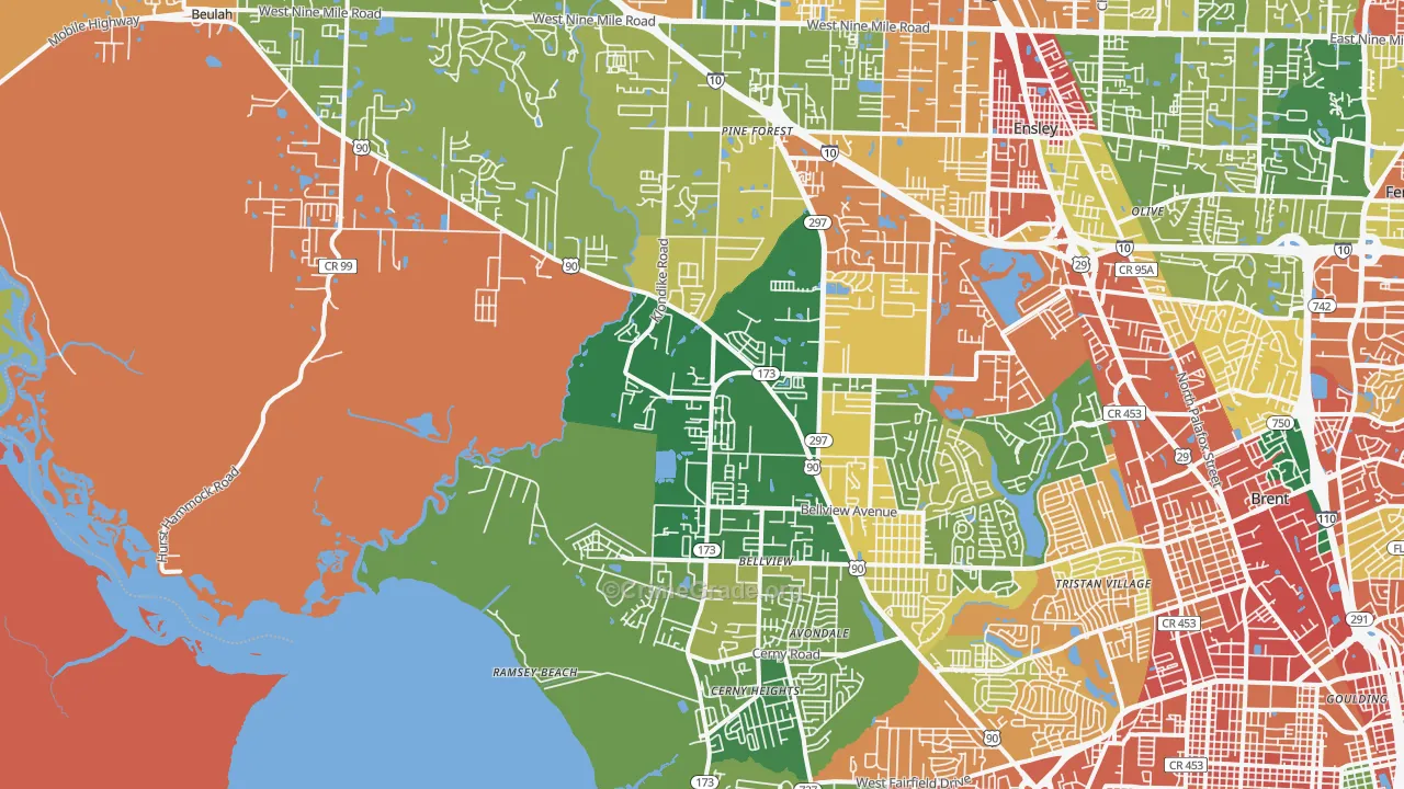 32526, FL Map of Drug-Related Crime Rates