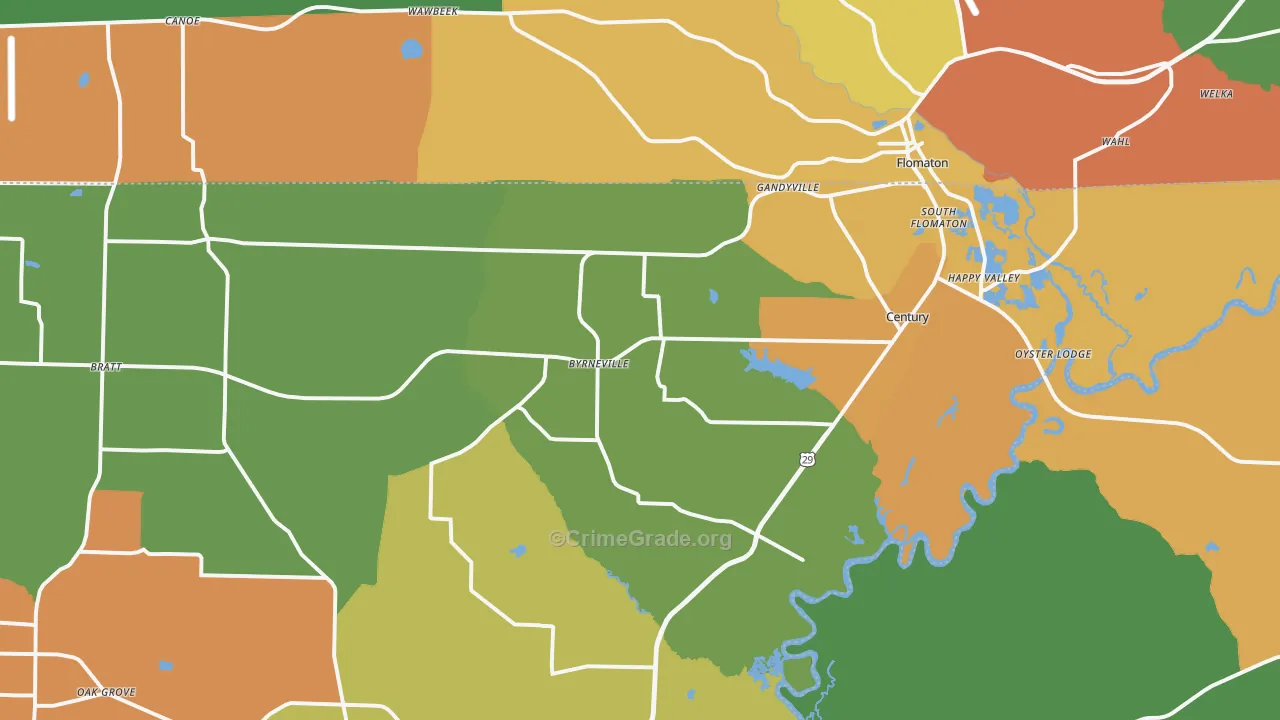 32535, FL Map of Drug-Related Crime Rates