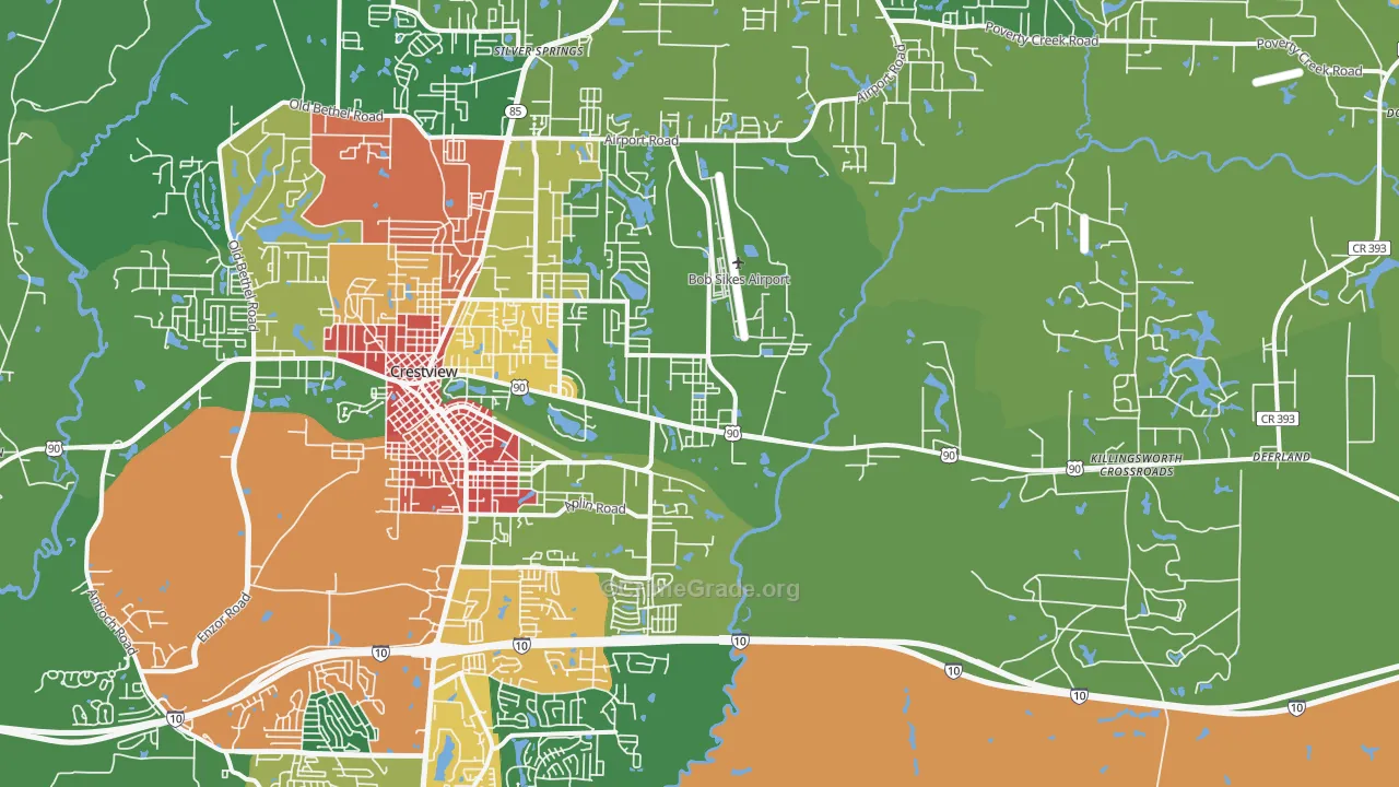 32539, FL Map of Drug-Related Crime Rates