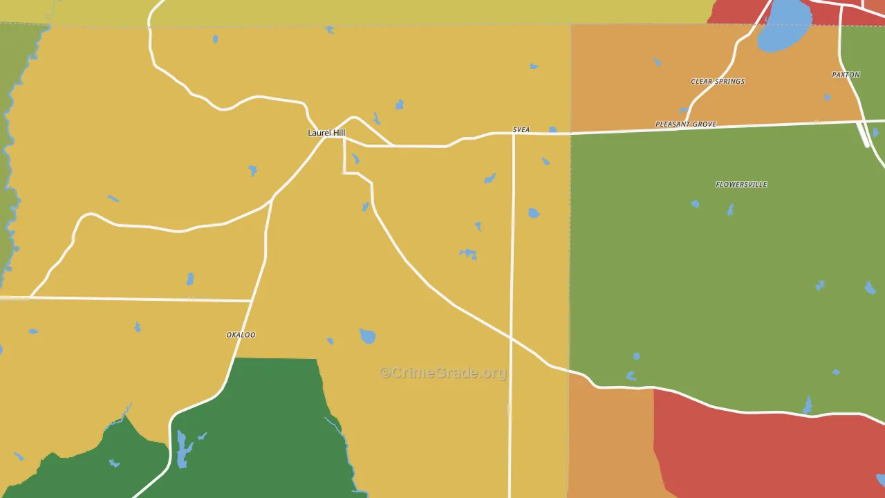 32567, FL Map of Drug-Related Crime Rates