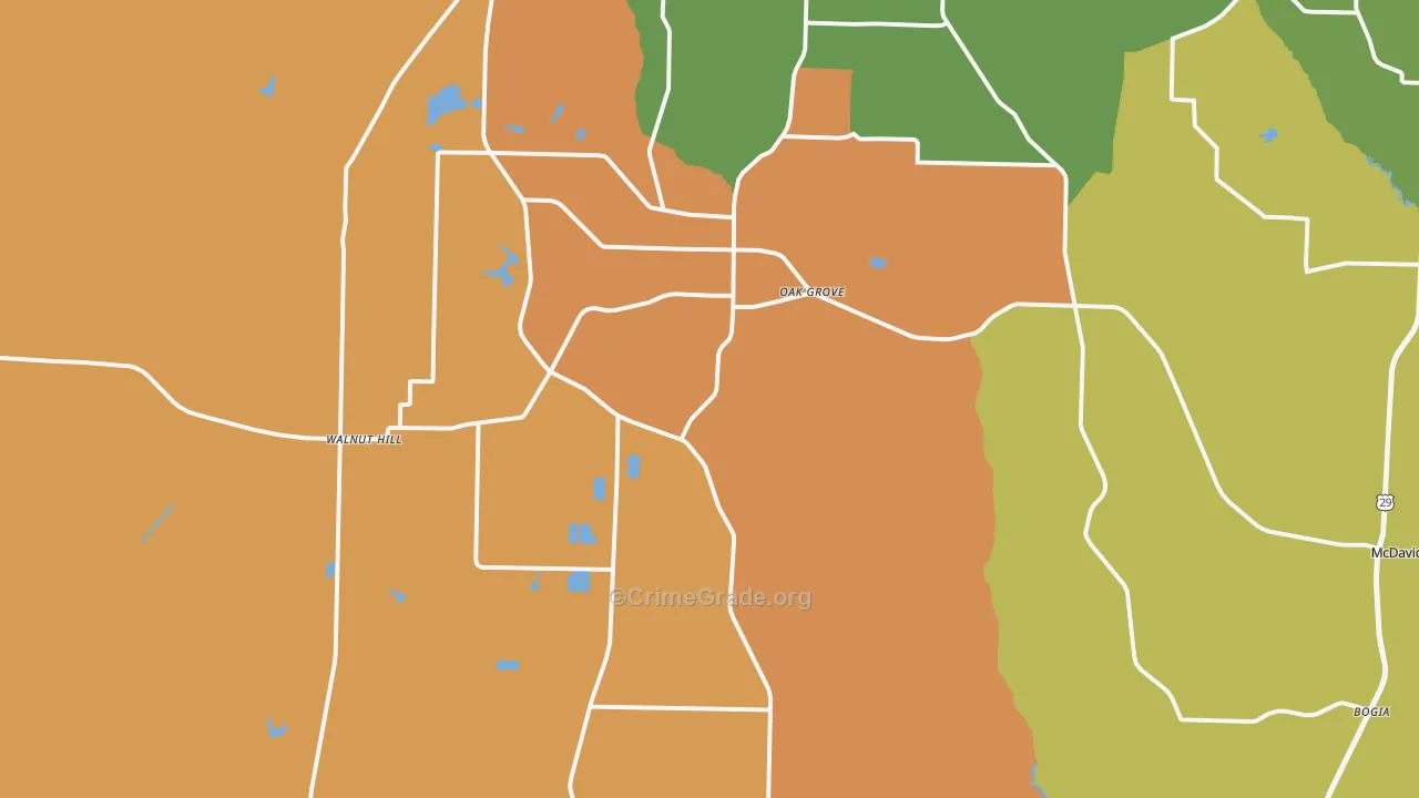 32568, FL Map of Drug-Related Crime Rates