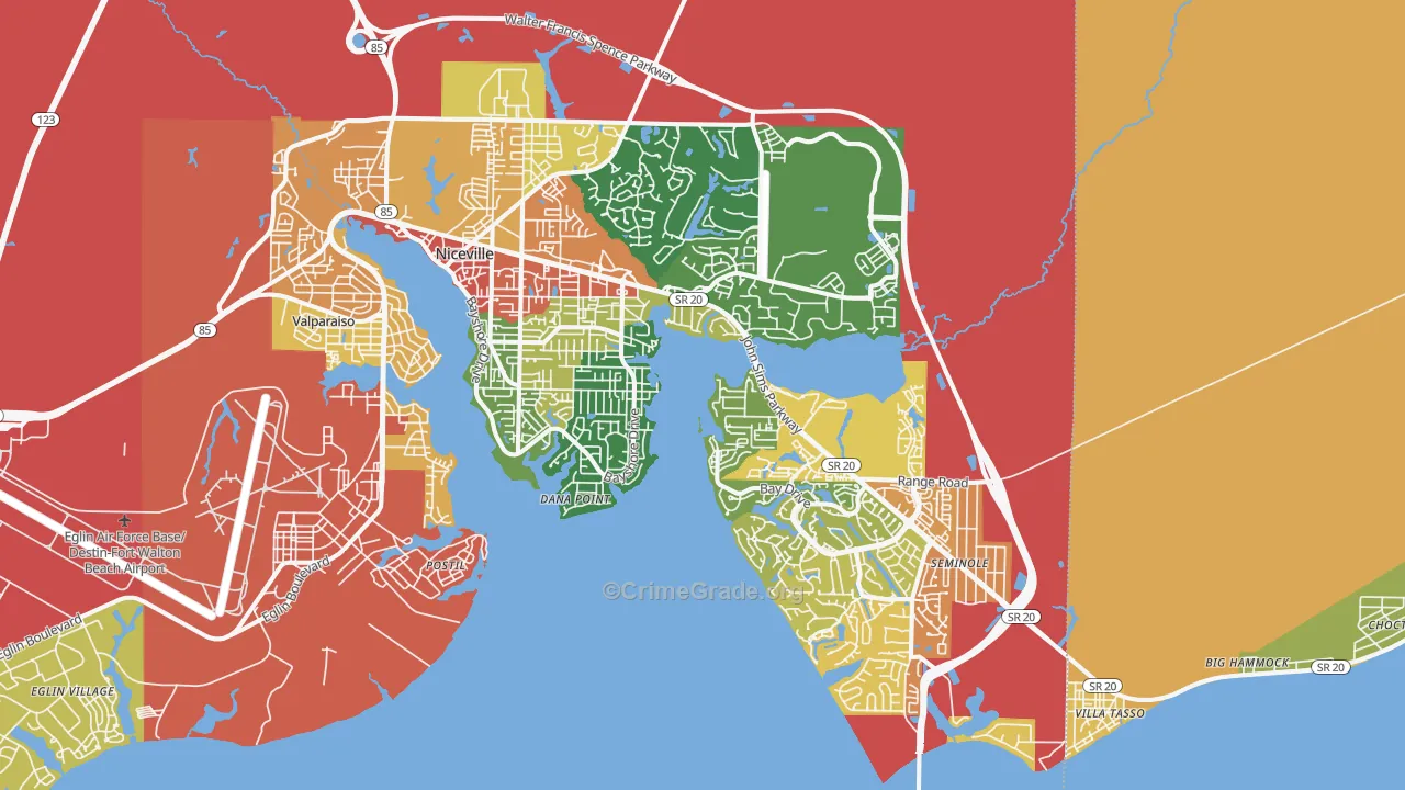 32578, FL Map of Drug-Related Crime Rates