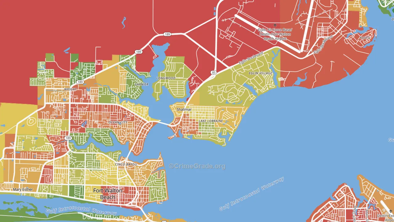 32579, FL Map of Drug-Related Crime Rates