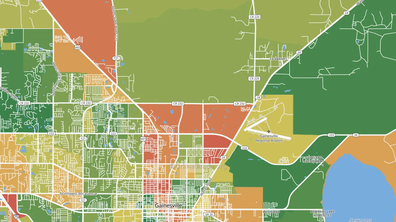 32609, FL Map of Drug-Related Crime Rates