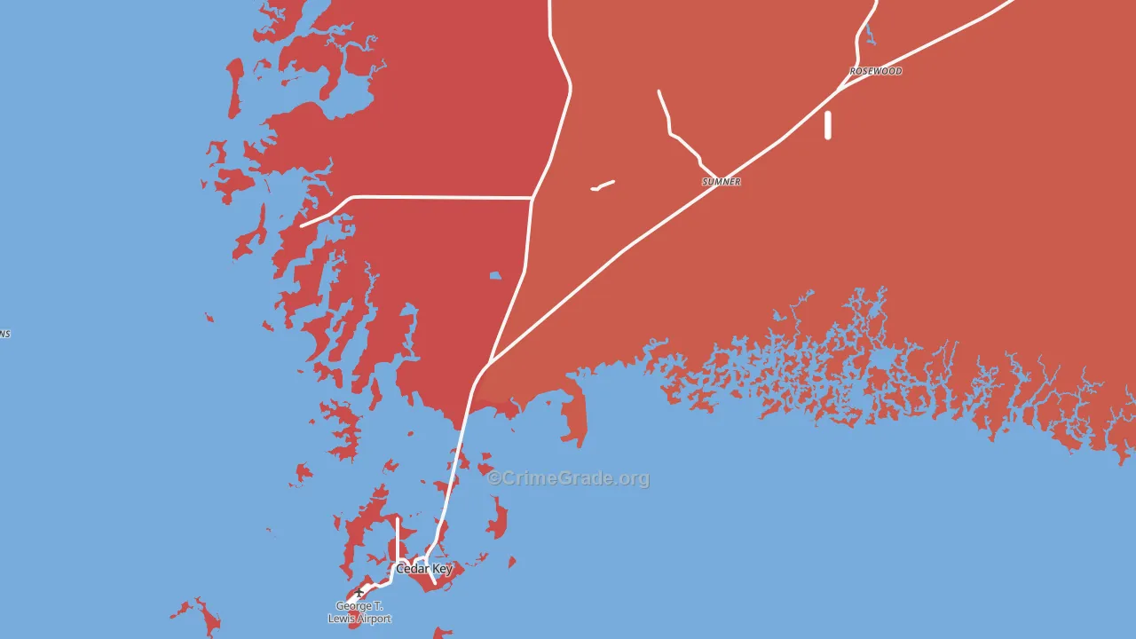 32625, FL Map of Drug-Related Crime Rates