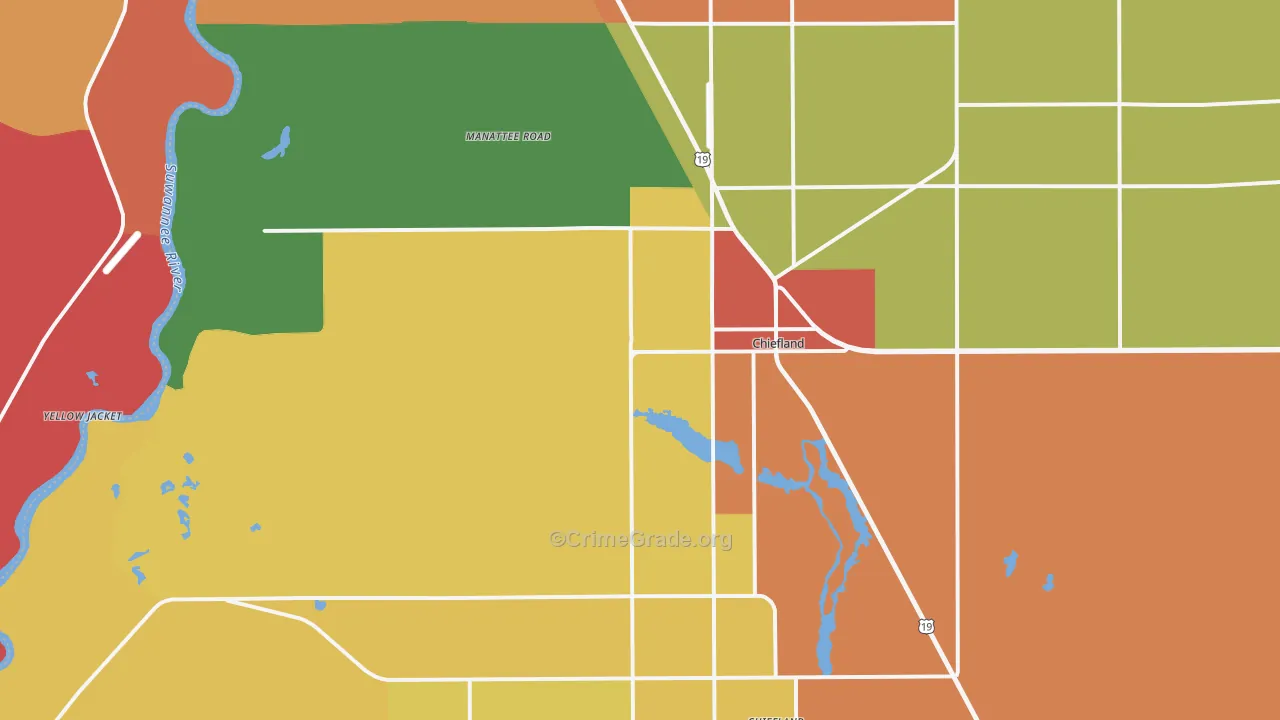 32626, FL Map of Drug-Related Crime Rates