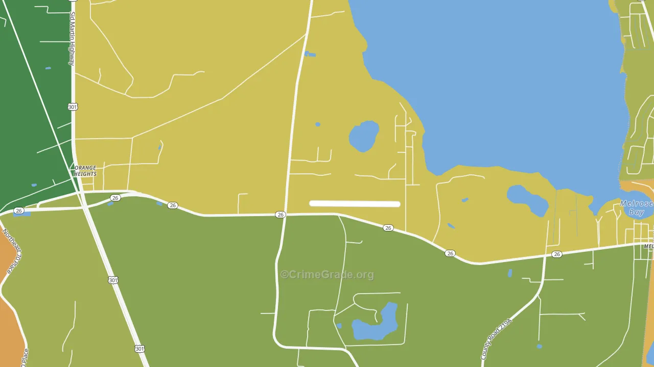 32631, FL Map of Drug-Related Crime Rates