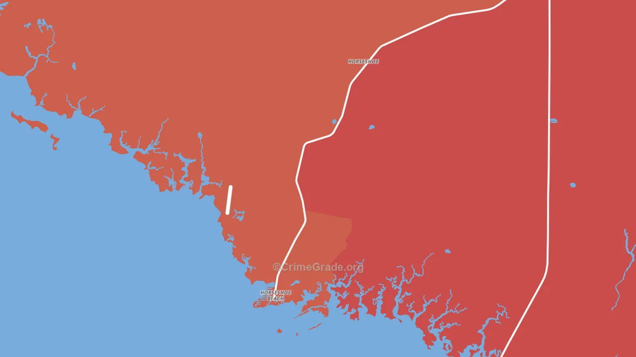 32648, FL Map of Drug-Related Crime Rates