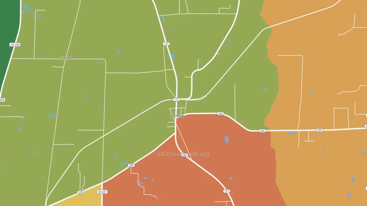 32658, FL Map of Drug-Related Crime Rates