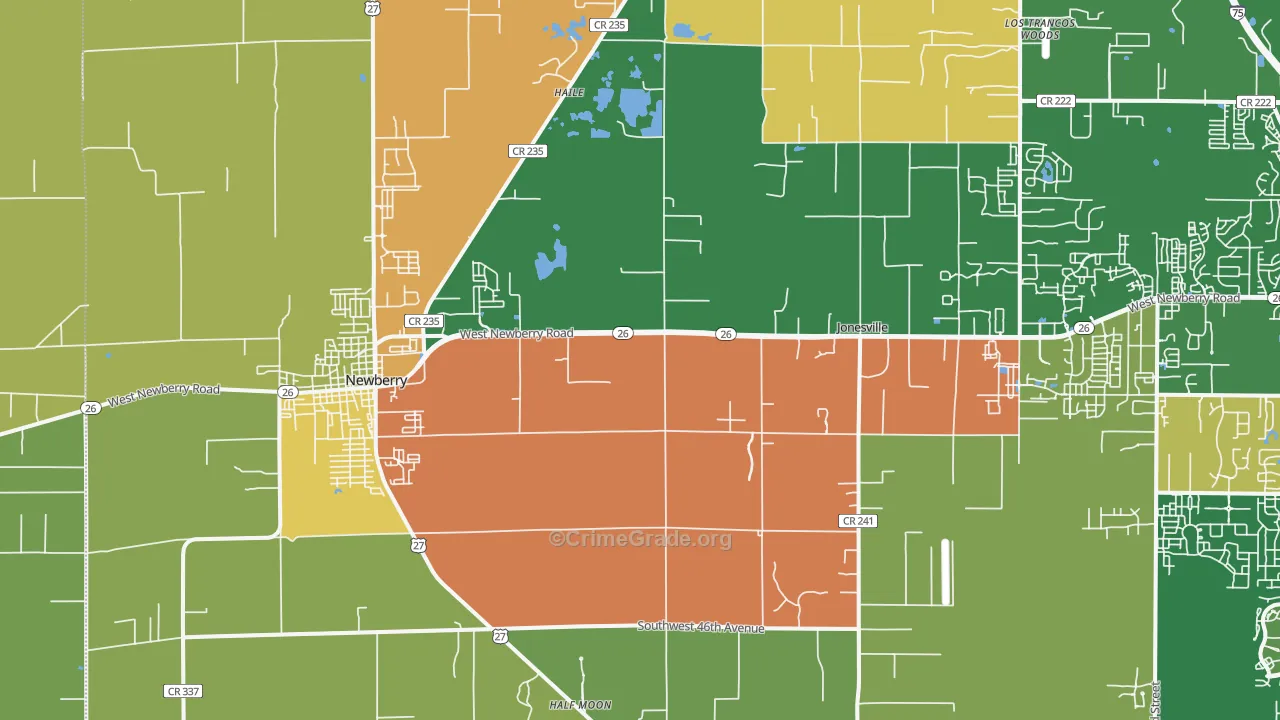 32669, FL Map of Drug-Related Crime Rates