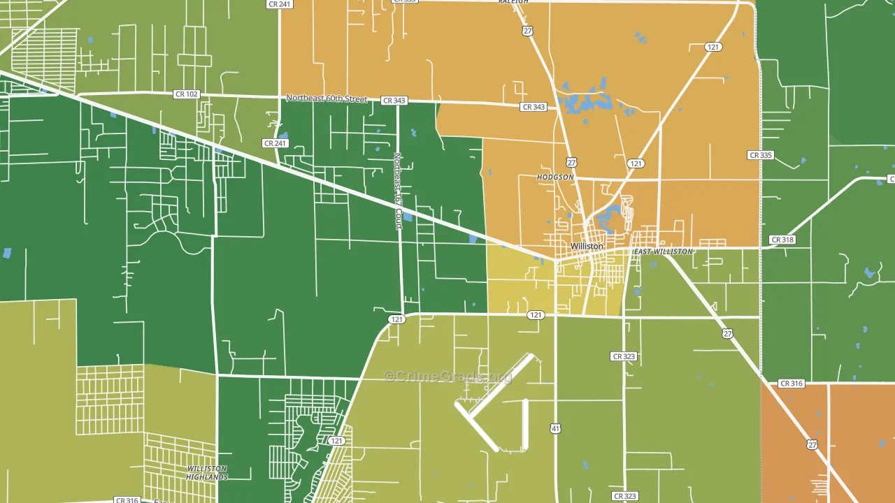 32696, FL Map of Drug-Related Crime Rates