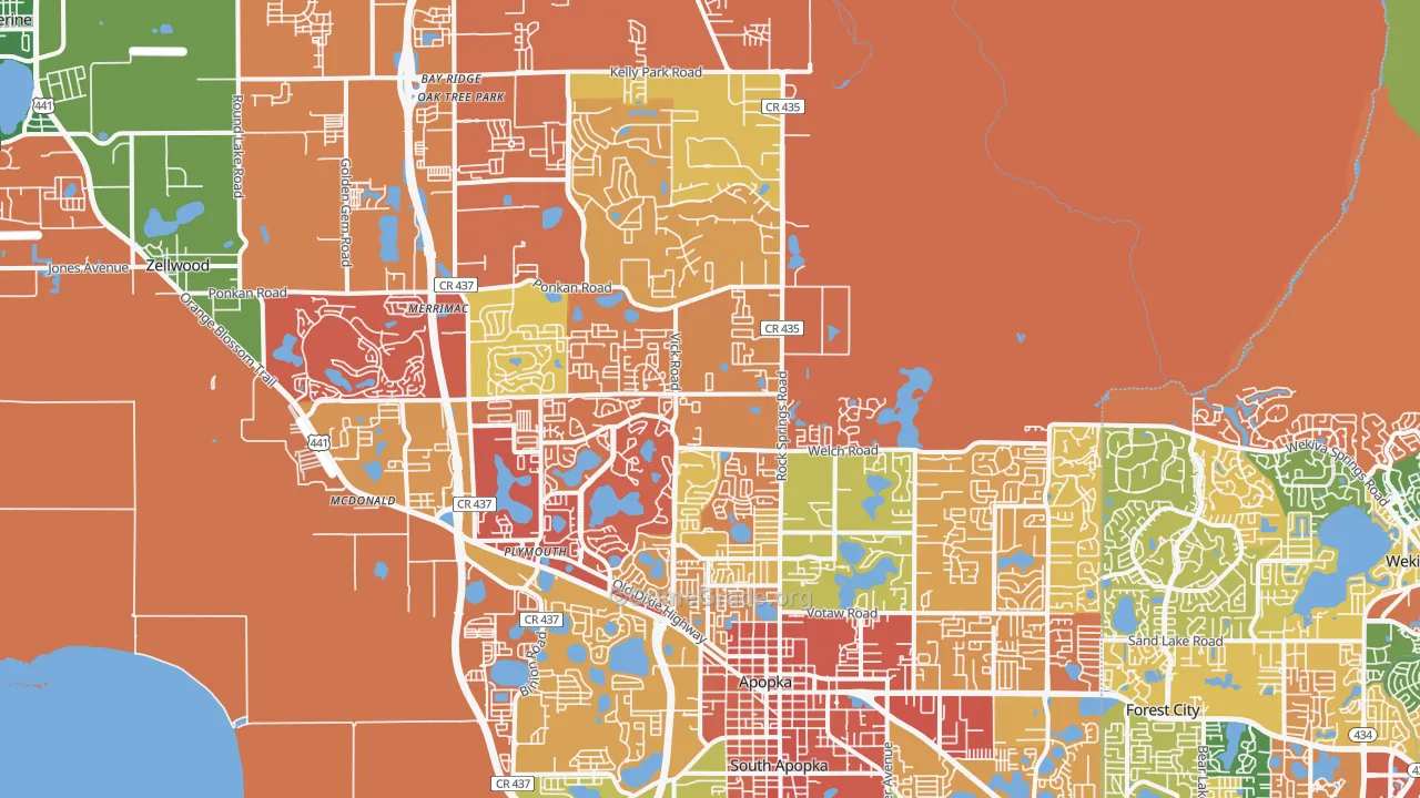 32712, FL Map of Drug-Related Crime Rates