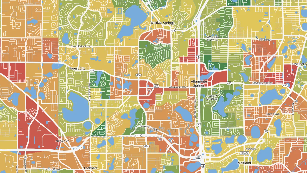 32714, FL Map of Drug-Related Crime Rates