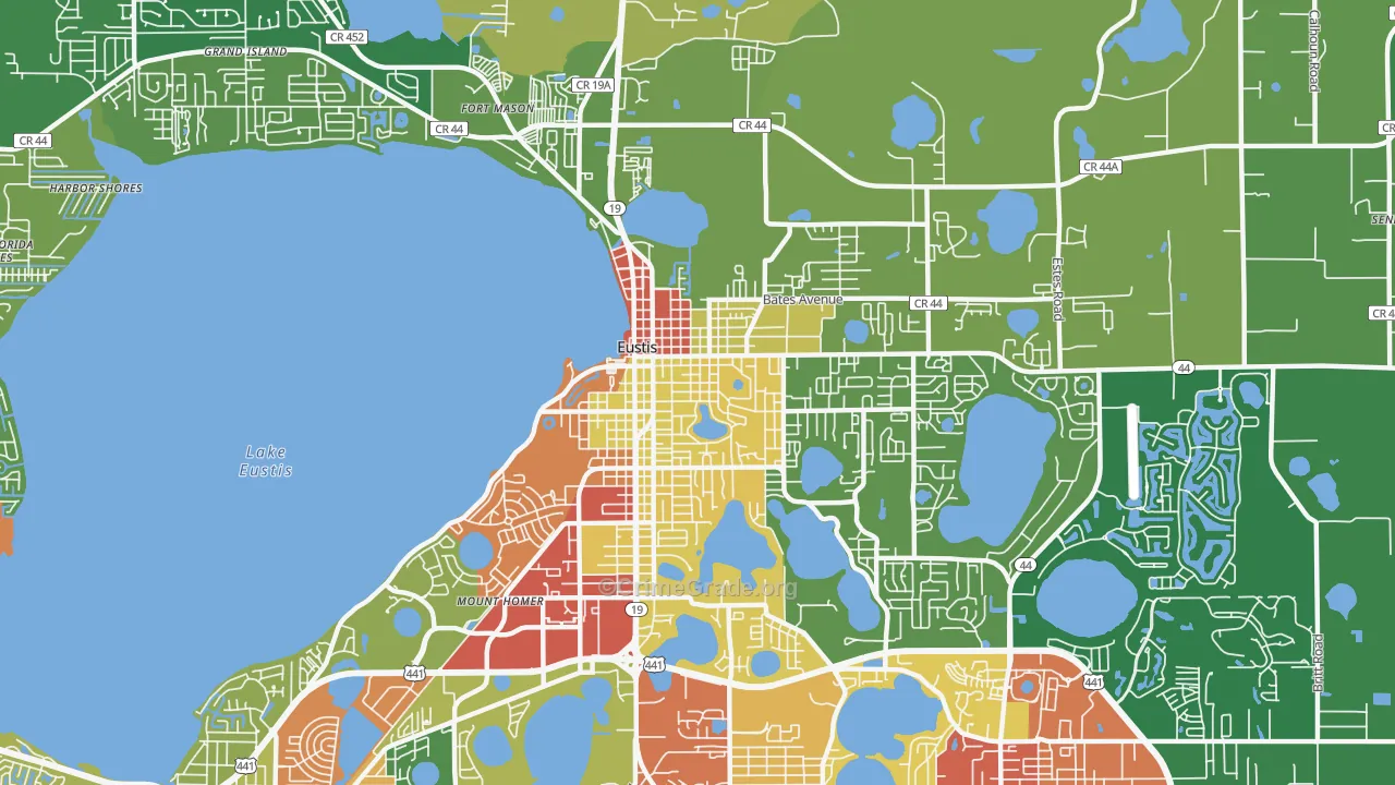 32726, FL Map of Drug-Related Crime Rates