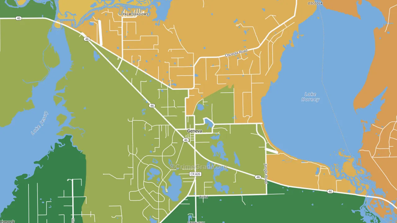 32732, FL Map of Drug-Related Crime Rates