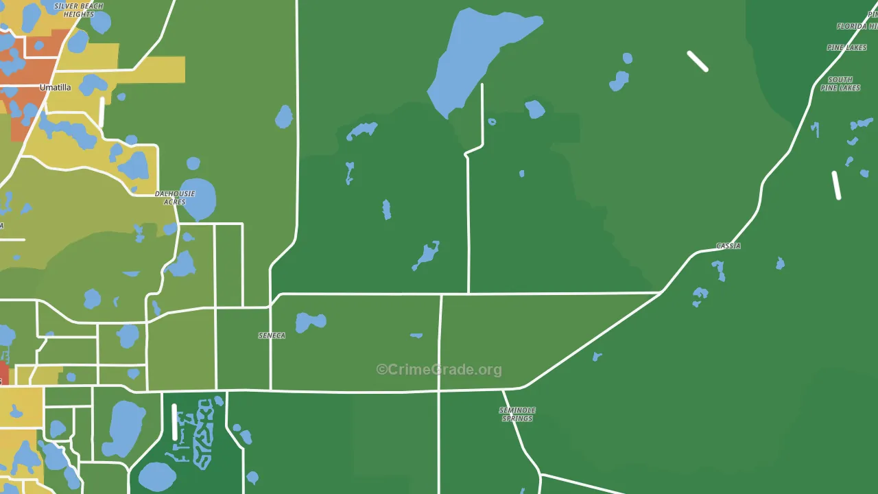 32736, FL Map of Drug-Related Crime Rates