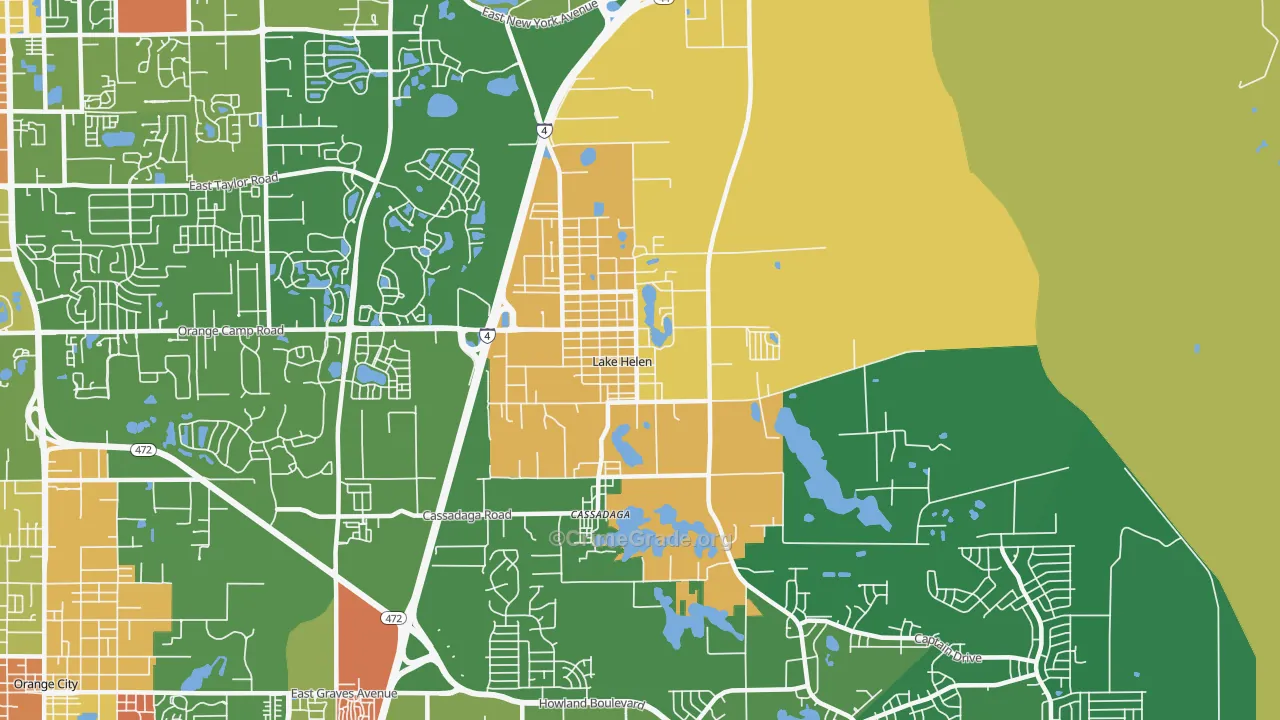 32744, FL Map of Drug-Related Crime Rates
