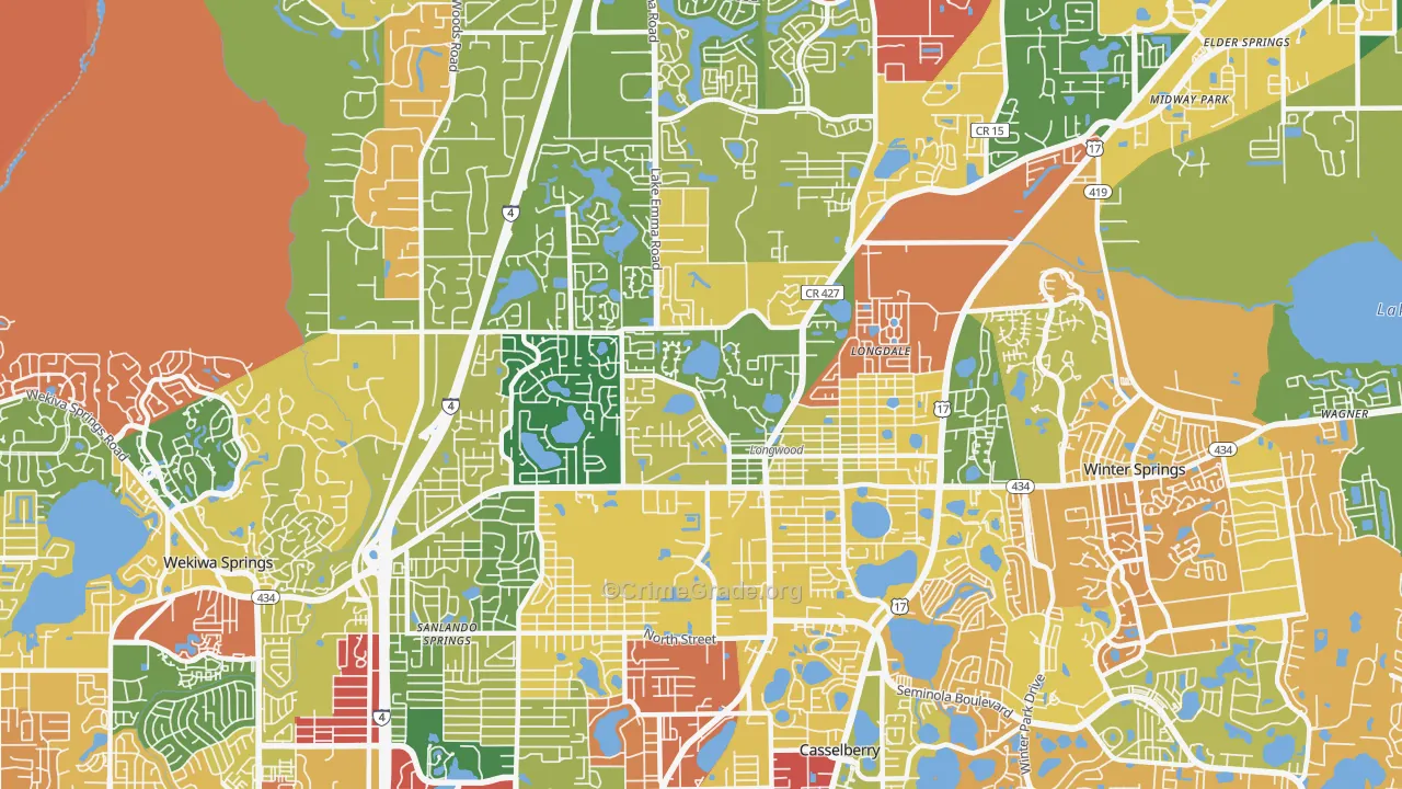 32750, FL Map of Drug-Related Crime Rates