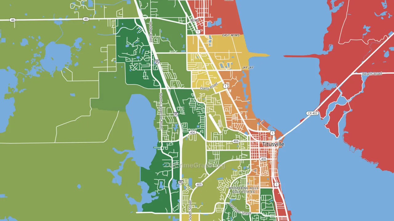 32796, FL Map of Drug-Related Crime Rates