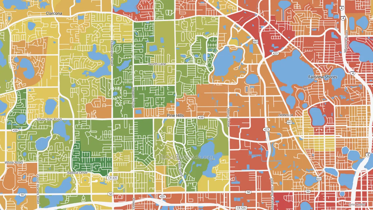 32808, FL Map of Drug-Related Crime Rates
