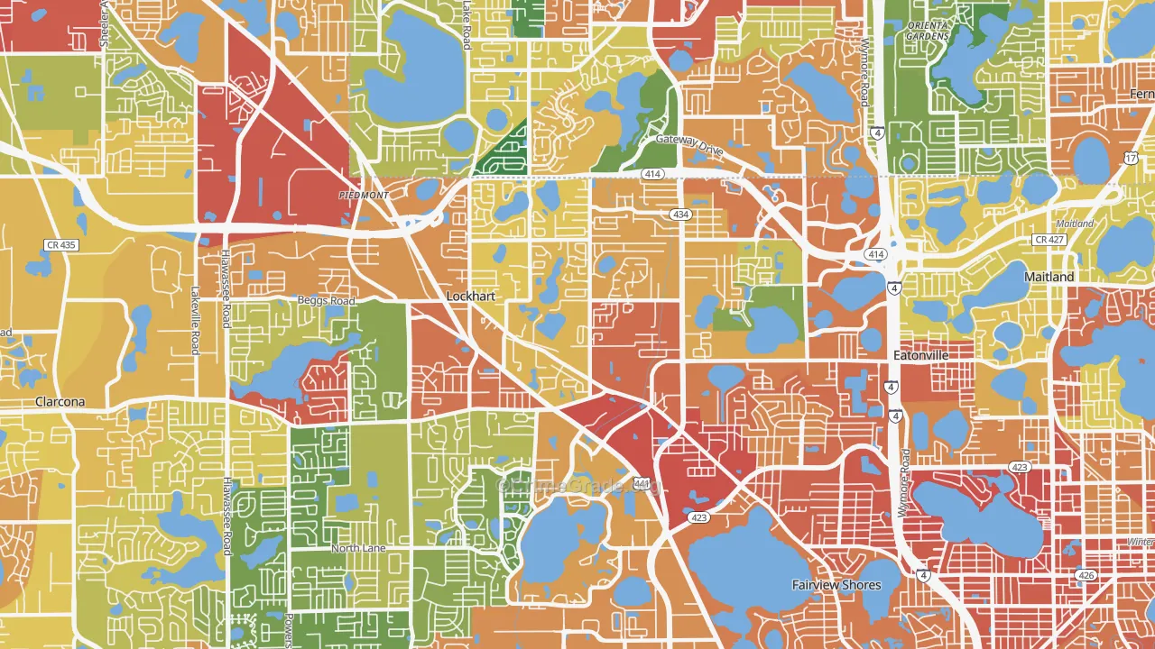 32810, FL Map of Drug-Related Crime Rates