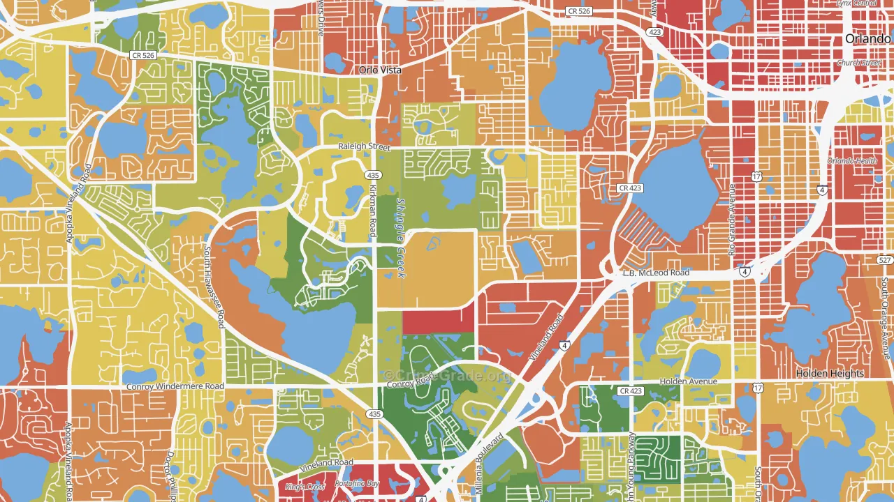 32811, FL Map of Drug-Related Crime Rates