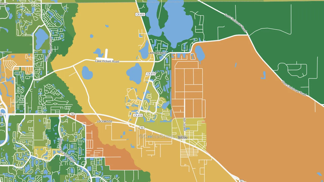 32820, FL Map of Drug-Related Crime Rates