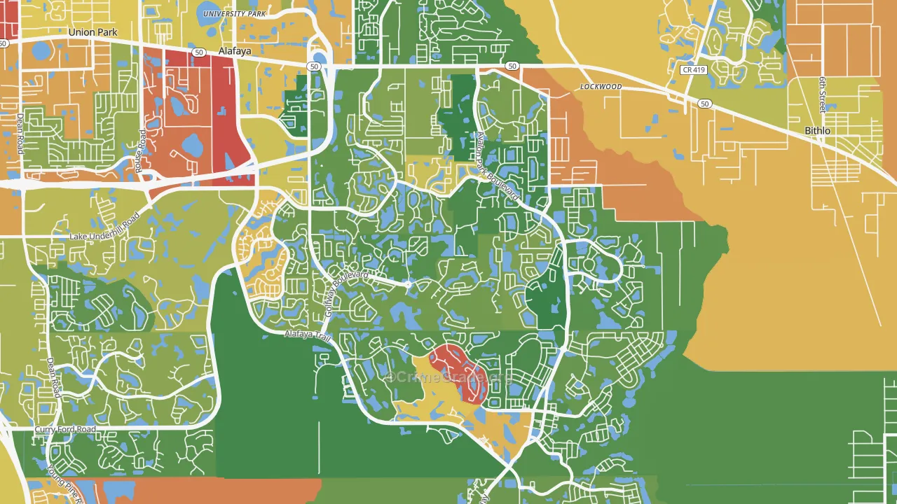 32828, FL Map of Drug-Related Crime Rates