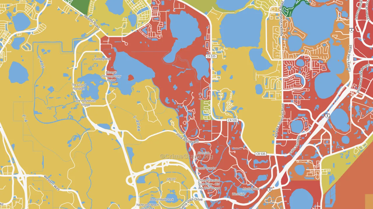 32830, FL Map of Drug-Related Crime Rates