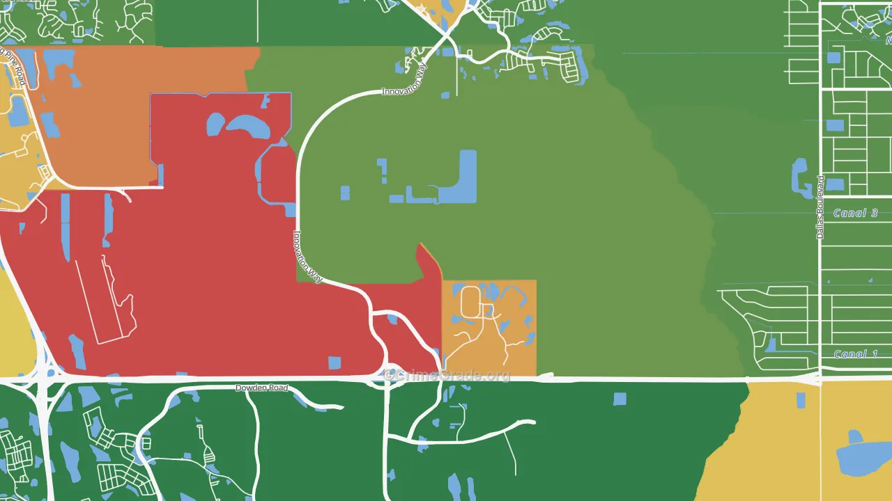 32831, FL Map of Drug-Related Crime Rates