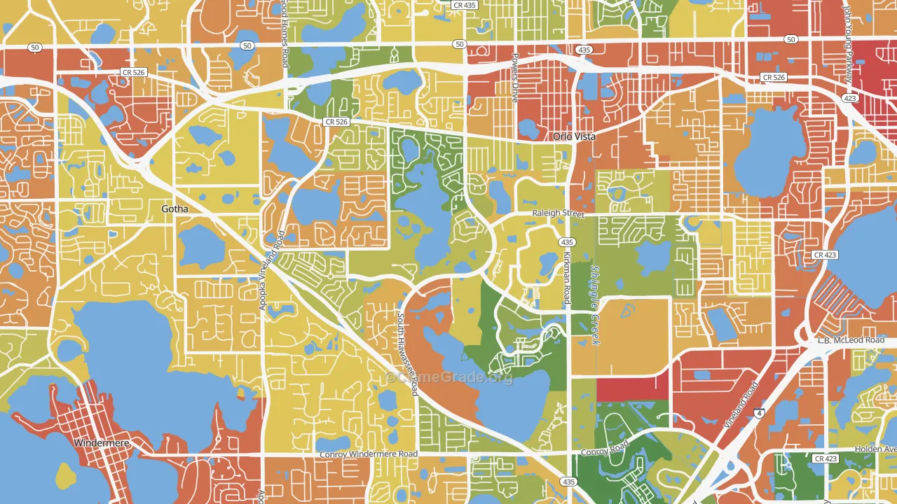 32835, FL Map of Drug-Related Crime Rates