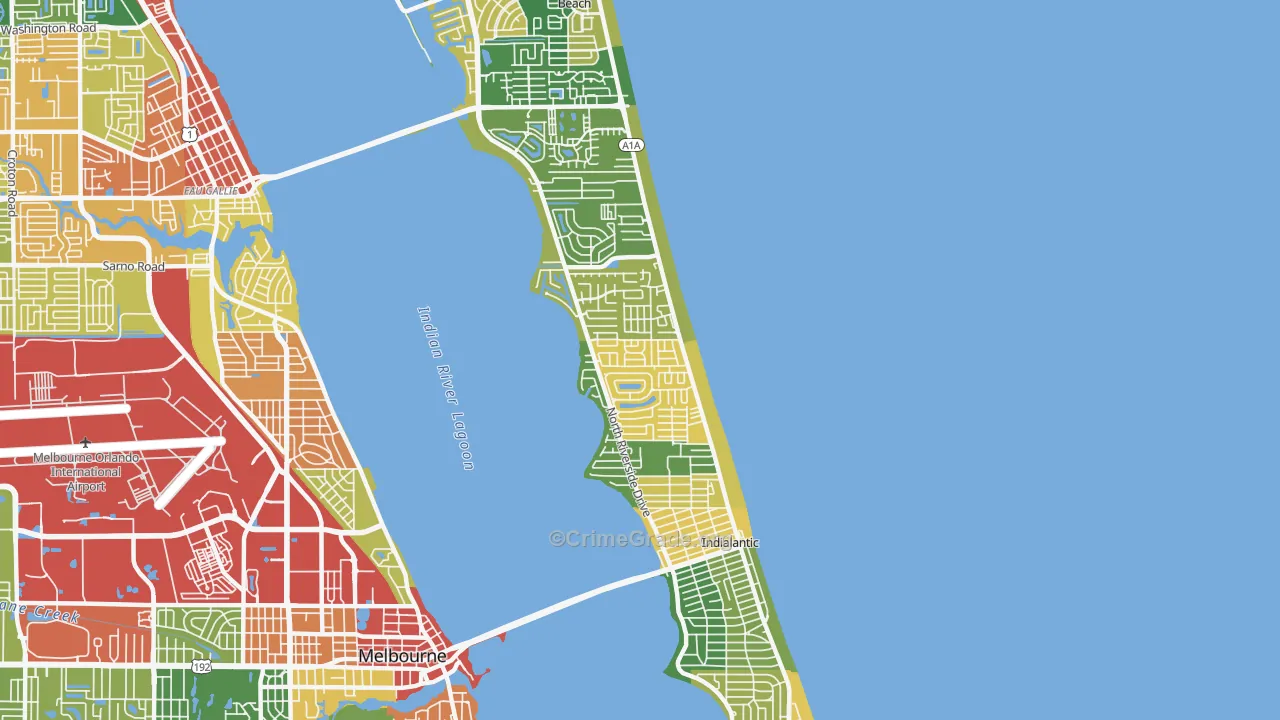 32903, FL Map of Drug-Related Crime Rates