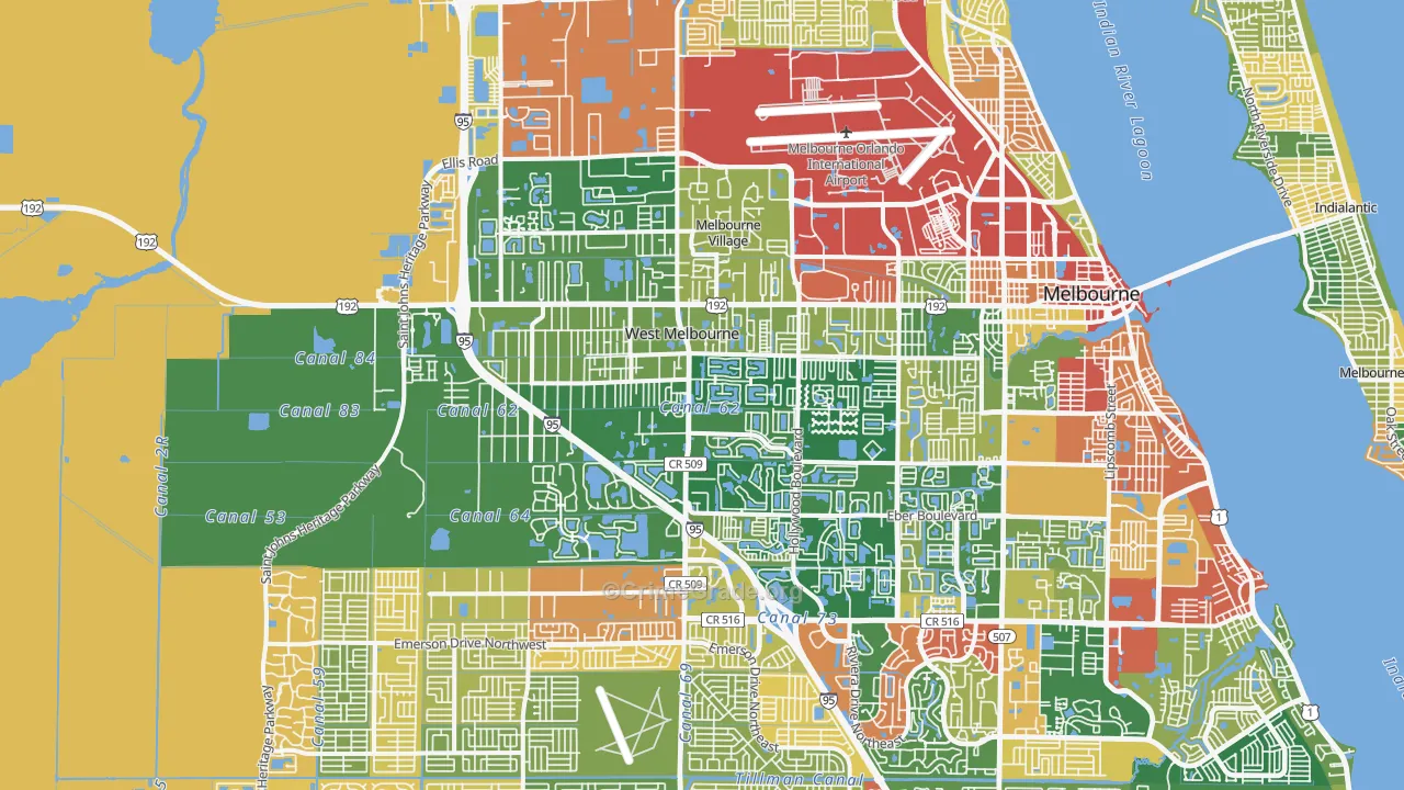 32904, FL Map of Drug-Related Crime Rates