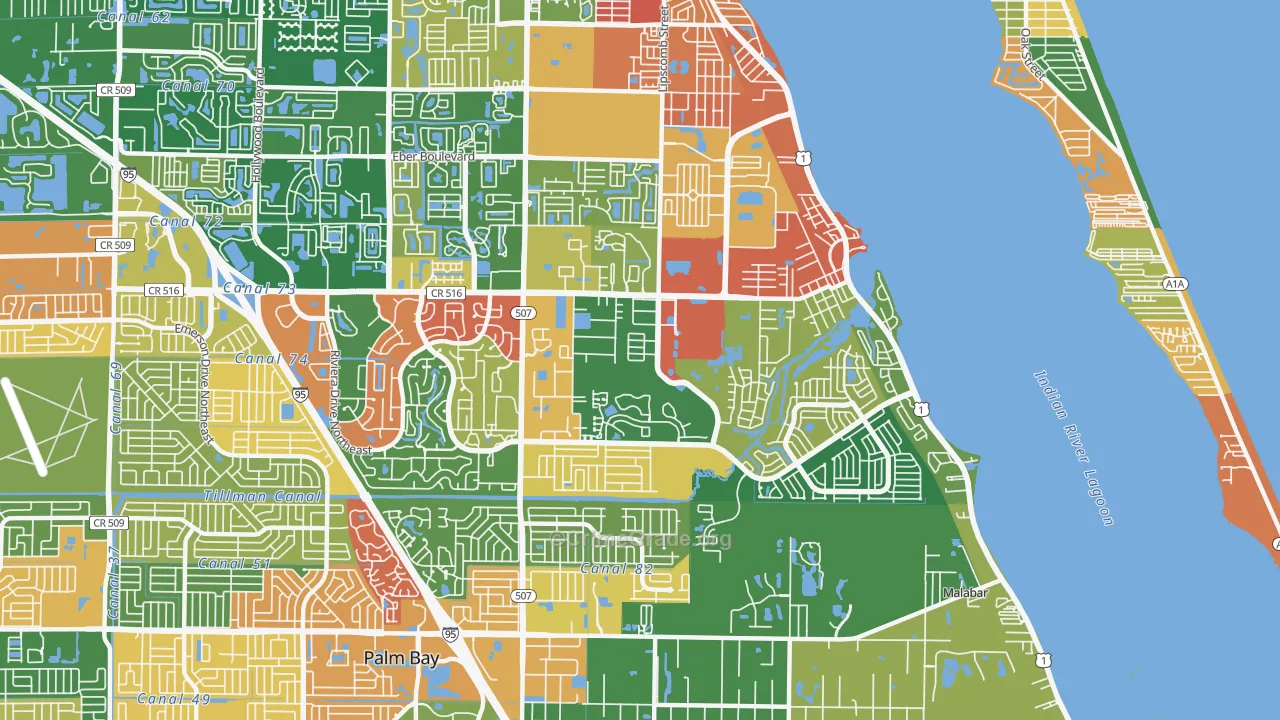 32905, FL Map of Drug-Related Crime Rates
