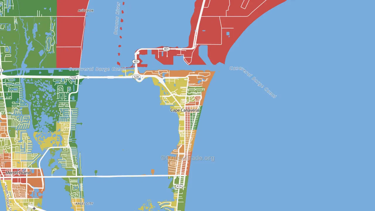 32920, FL Map of Drug-Related Crime Rates