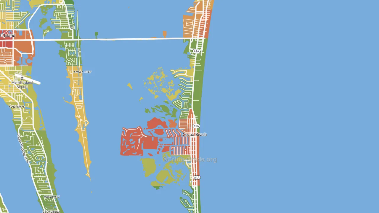32931, FL Map of Drug-Related Crime Rates